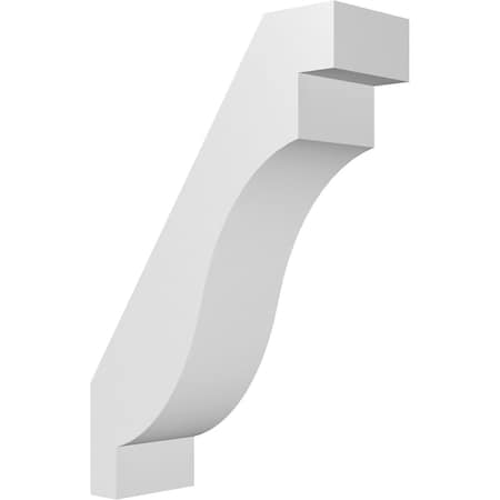 Ekena Millwork 3-in. W x 8-in. D x 12-in. H Copenhagen Architectural Grade PVC Knee Brace BRCP03X08X12CHG